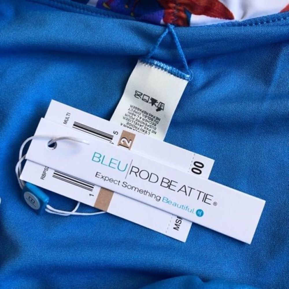 Bleu | Rod Beattie white floral bikini bottoms medium 12 - Picture 5 of 7